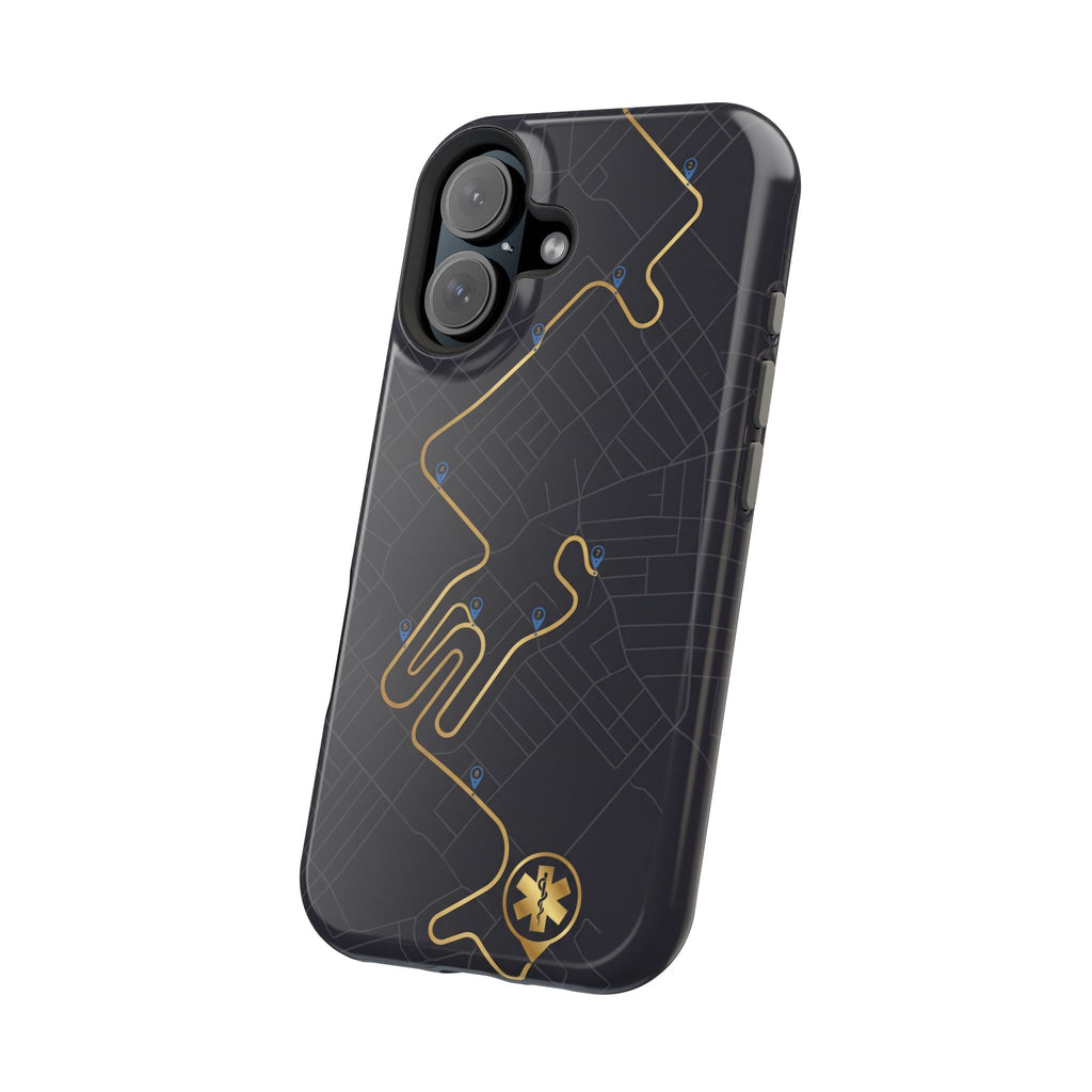 Paramedic/EMT Route Line Phone Case — Magnetic Wireless Charging Cover