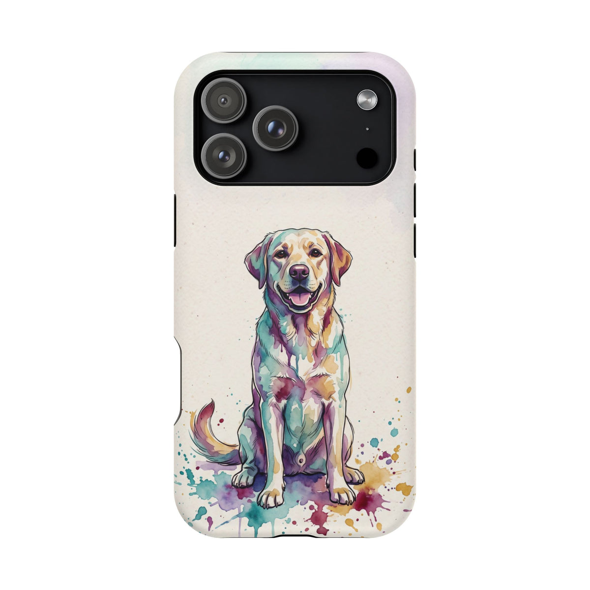 Watercolor Labrador Phone Case — Tough Magnetic Case with Wireless Charging