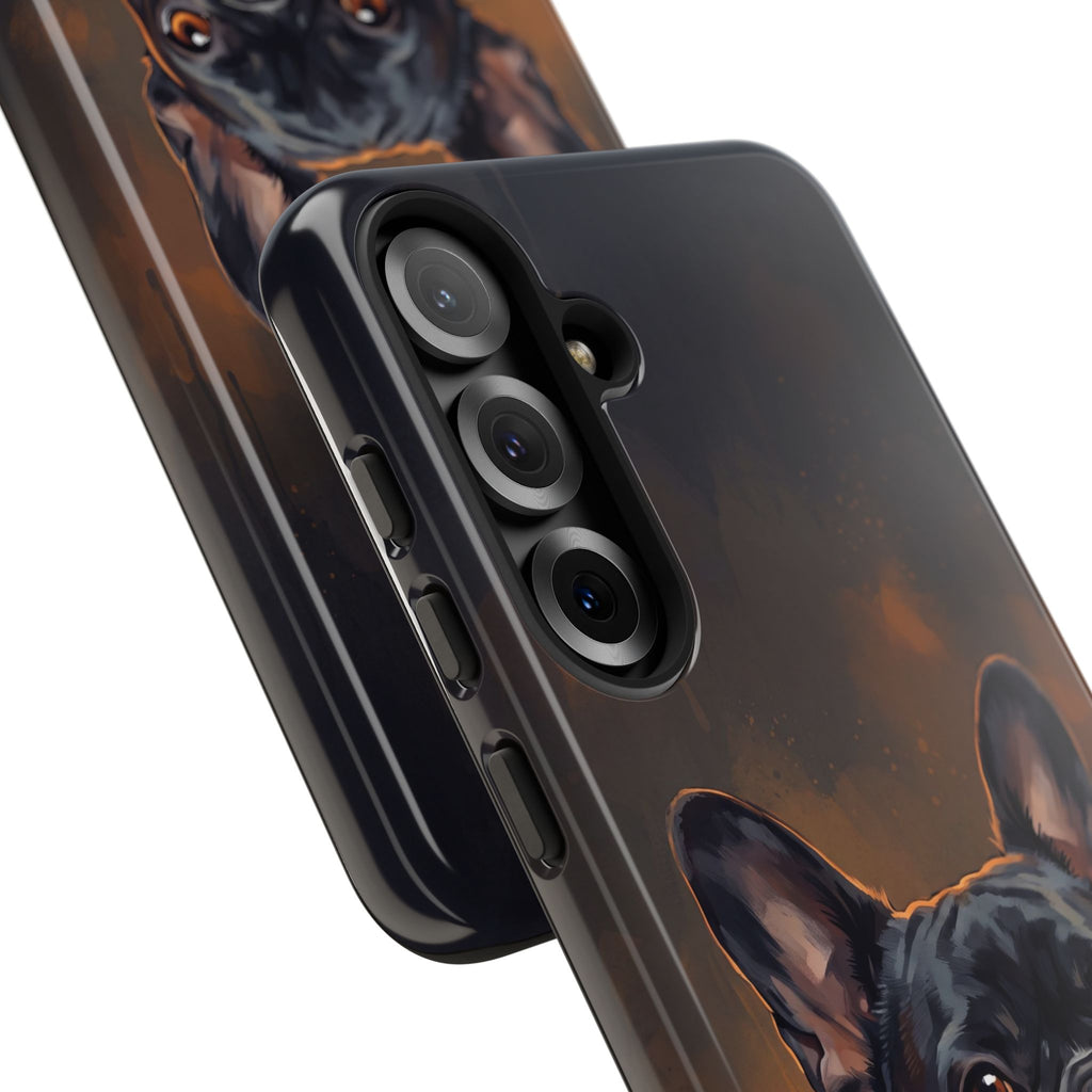 Moody French Bulldog Portrait Phone Case | Dramatic Studio Photography Style | iPhone & Samsung
