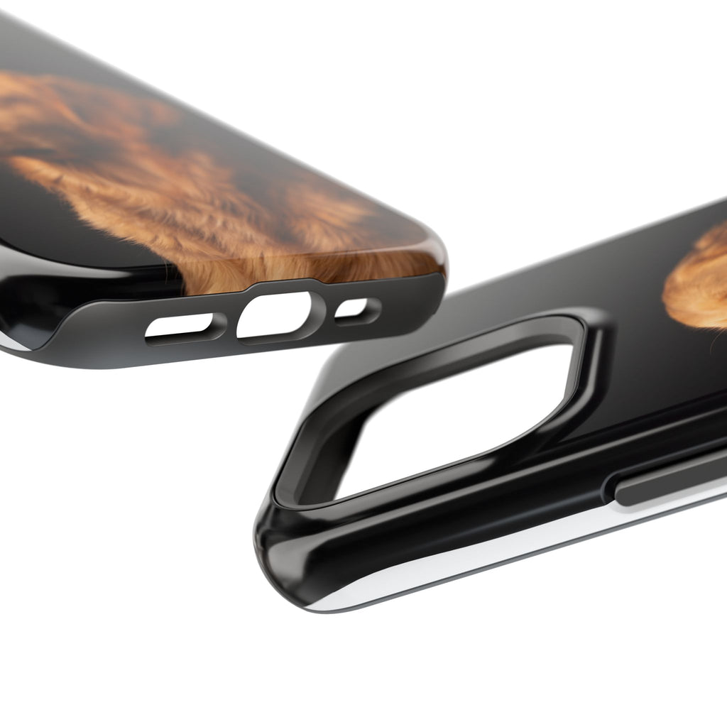 Golden Retriever Portrait Phone Case — Impact-Resistant Wireless Charging Cover
