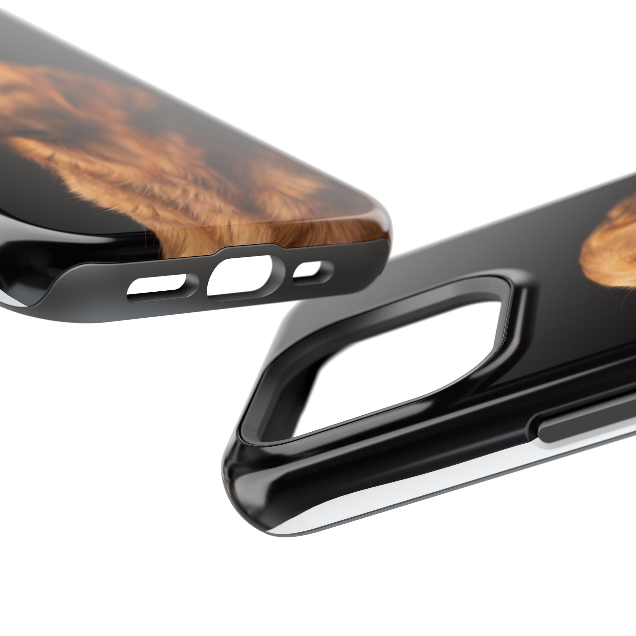 Golden Retriever Portrait Phone Case — Impact-Resistant Wireless Charging Cover