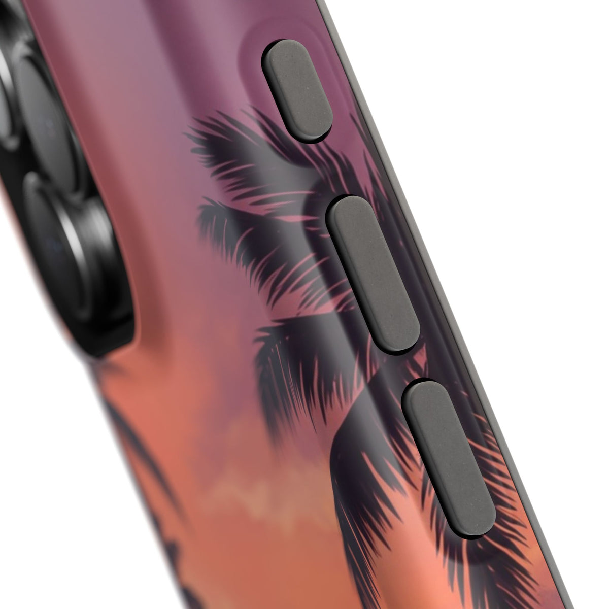 Personalized Dachshund Tropical Beach Sunset Phone Case — Wireless Charging Cover
