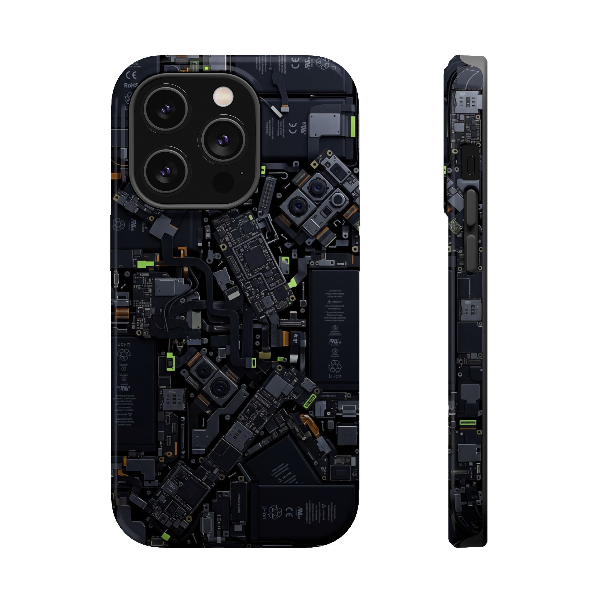 Circuit Core Phone Case — Motherboard Print Wireless Charging Cover