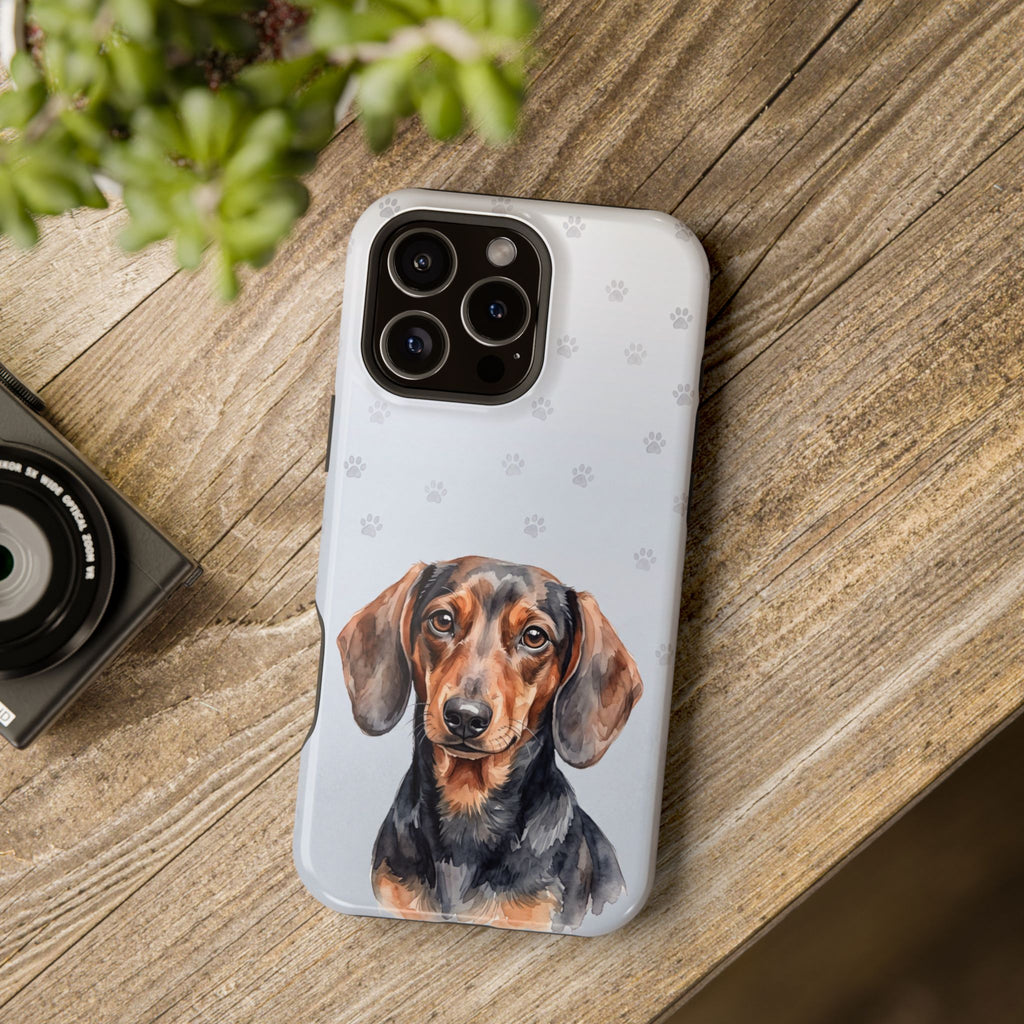 Dachshund Phone Case — Impact-Resistant Wireless Charging Cover