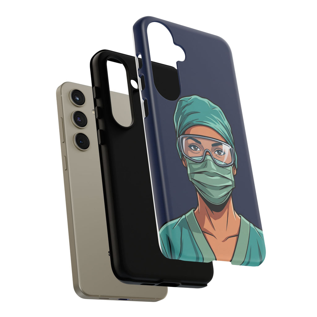Nurse Illustrated Portrait Phone Case | iPhone & Samsung