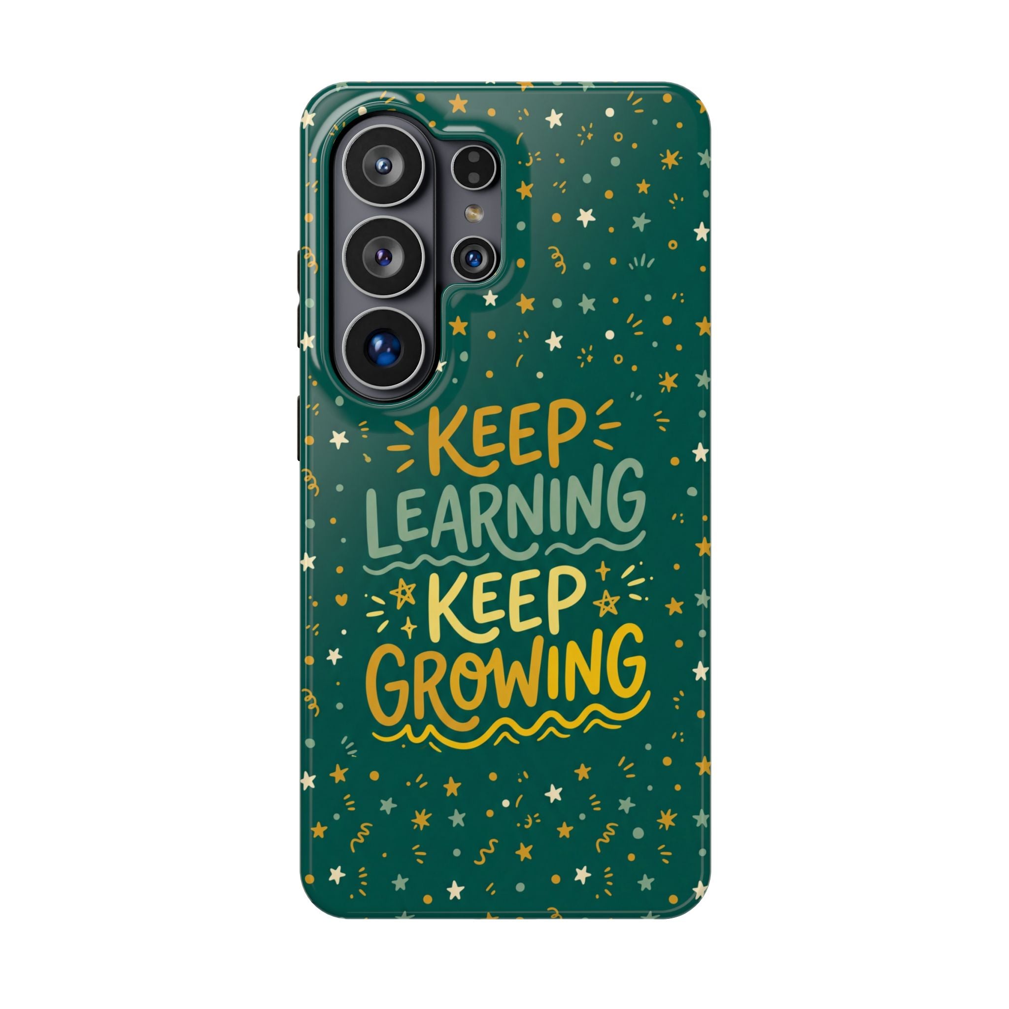 Keep Learning Keep Growing Teacher Phone Case — Wireless Charging Cover