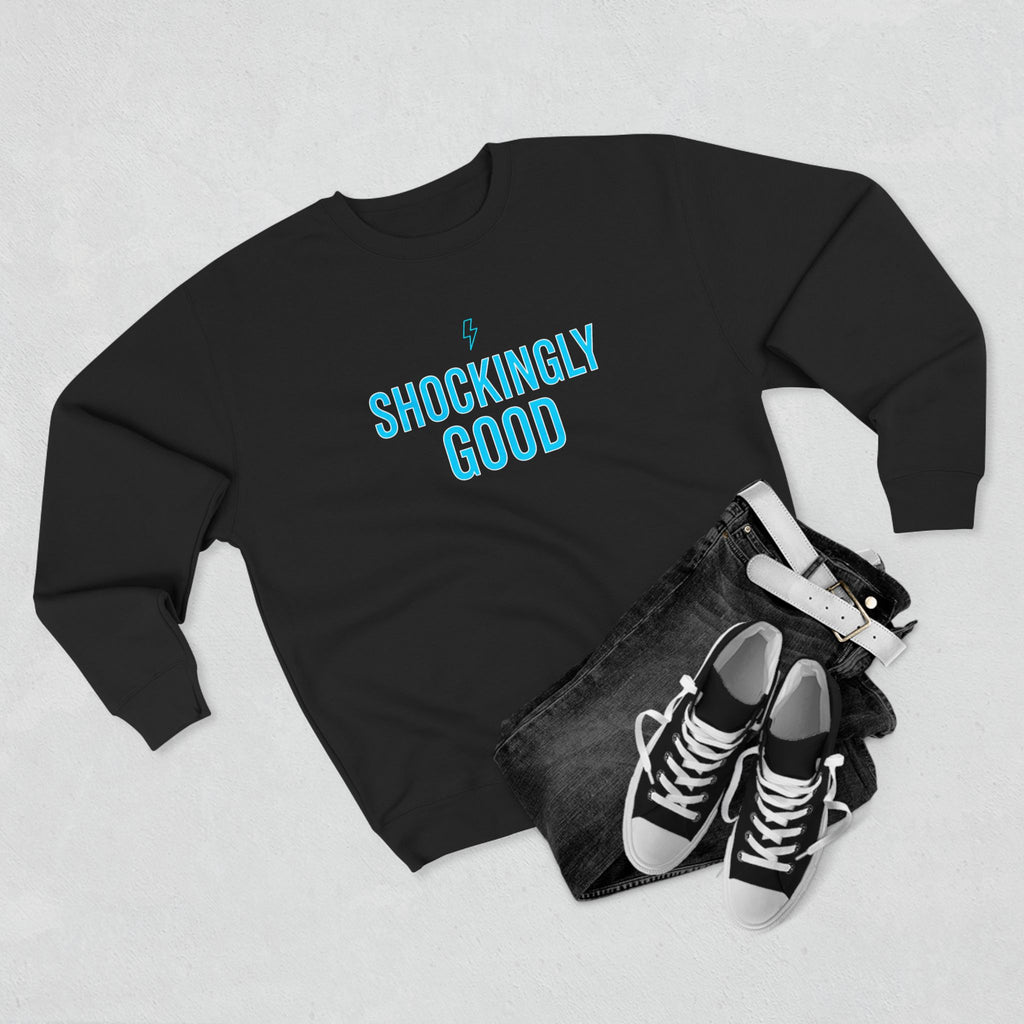 Shockingly Good Electrician Sweatshirt | Funny Electrician Gift Crewneck