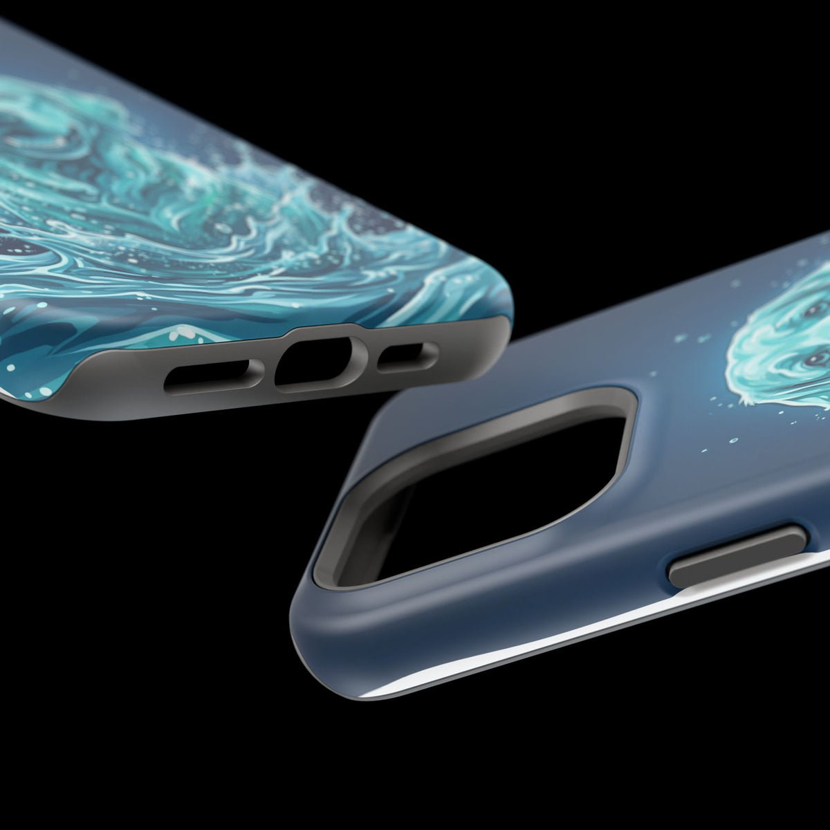 Water Splash Labrador Phone Case — Tough Magnetic Case with Wireless Charging