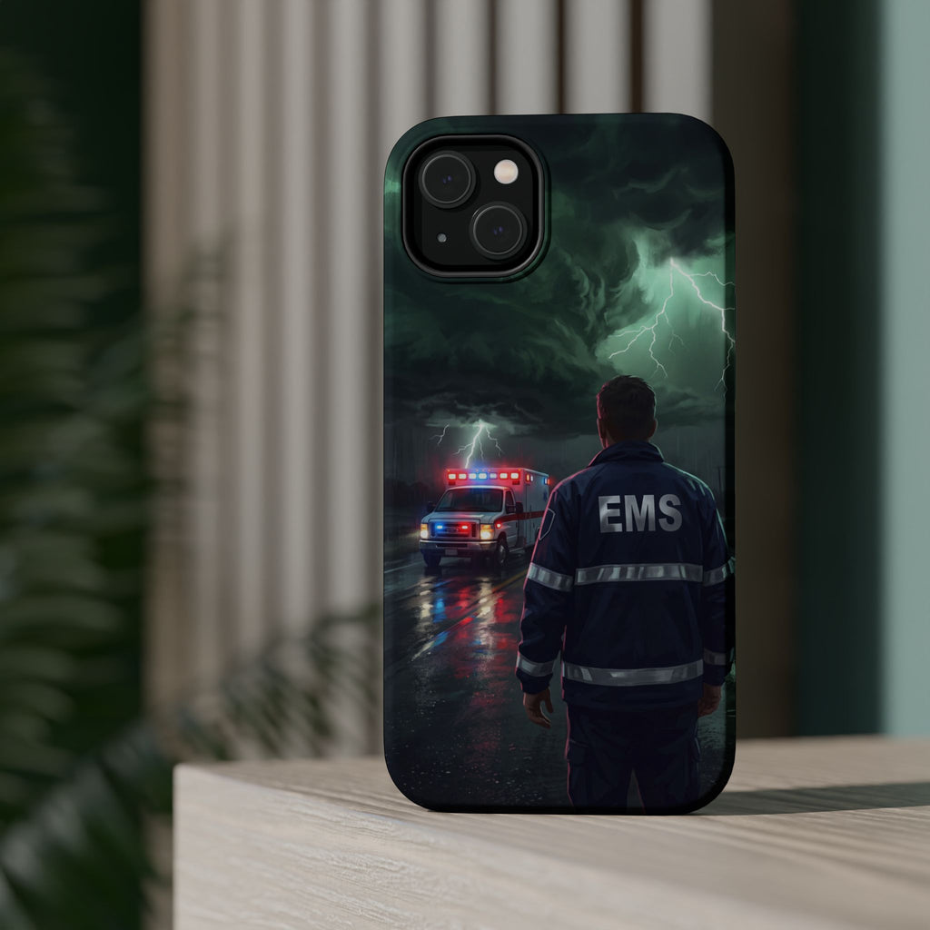 EMS Green Storm City Phone Case — Magnetic Wireless Charging Cover