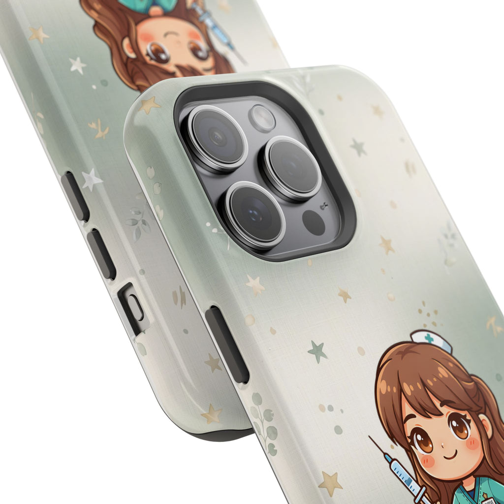 Personalized Nurse with Syringe Phone Case — Wireless Charging Cover