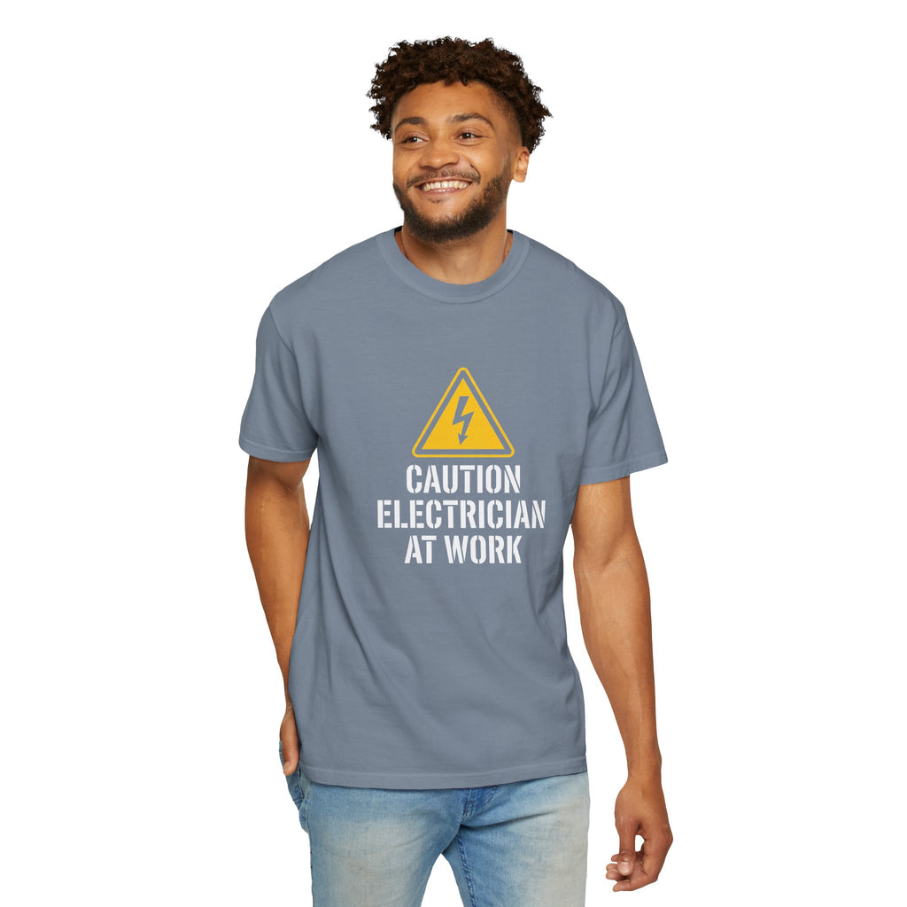Caution Electrician At Work T-Shirt