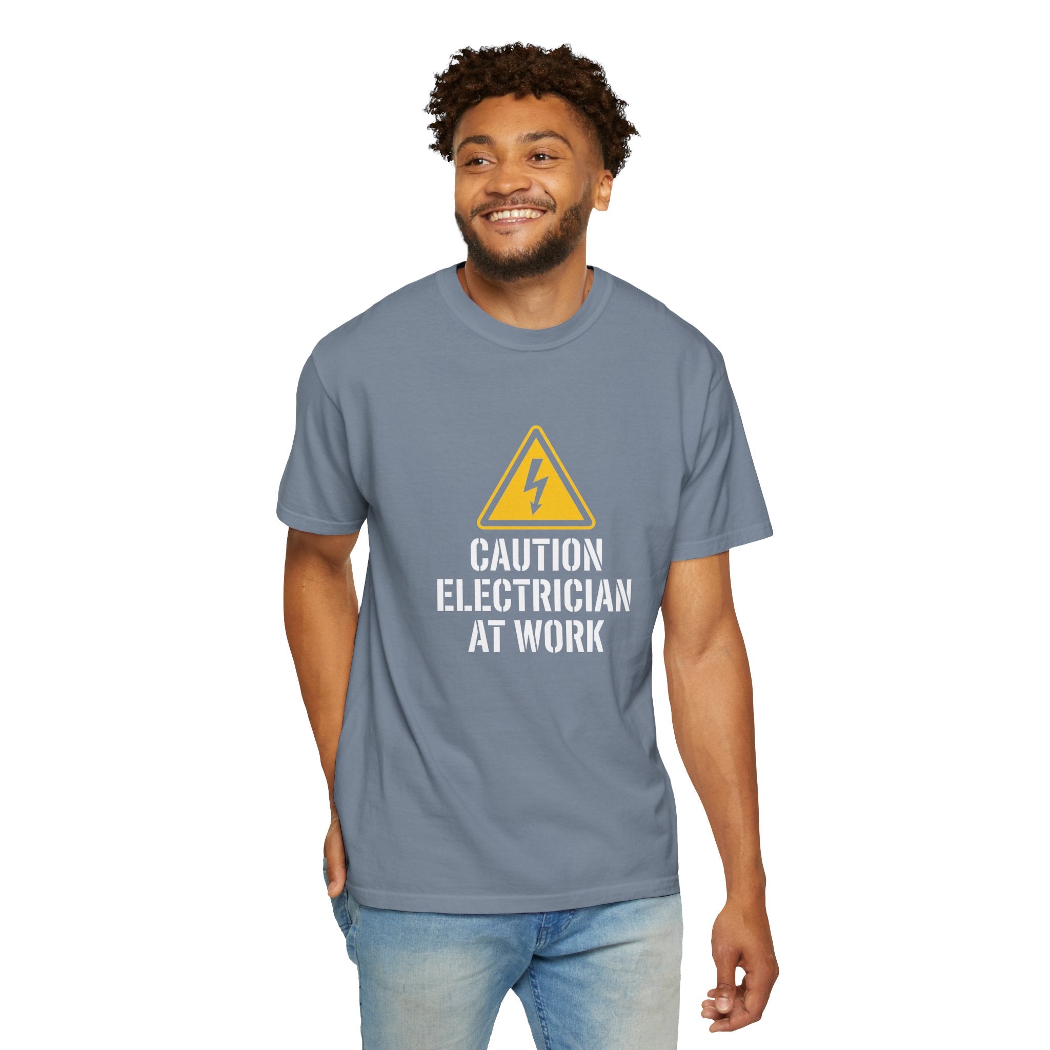 Caution Electrician At Work T-Shirt