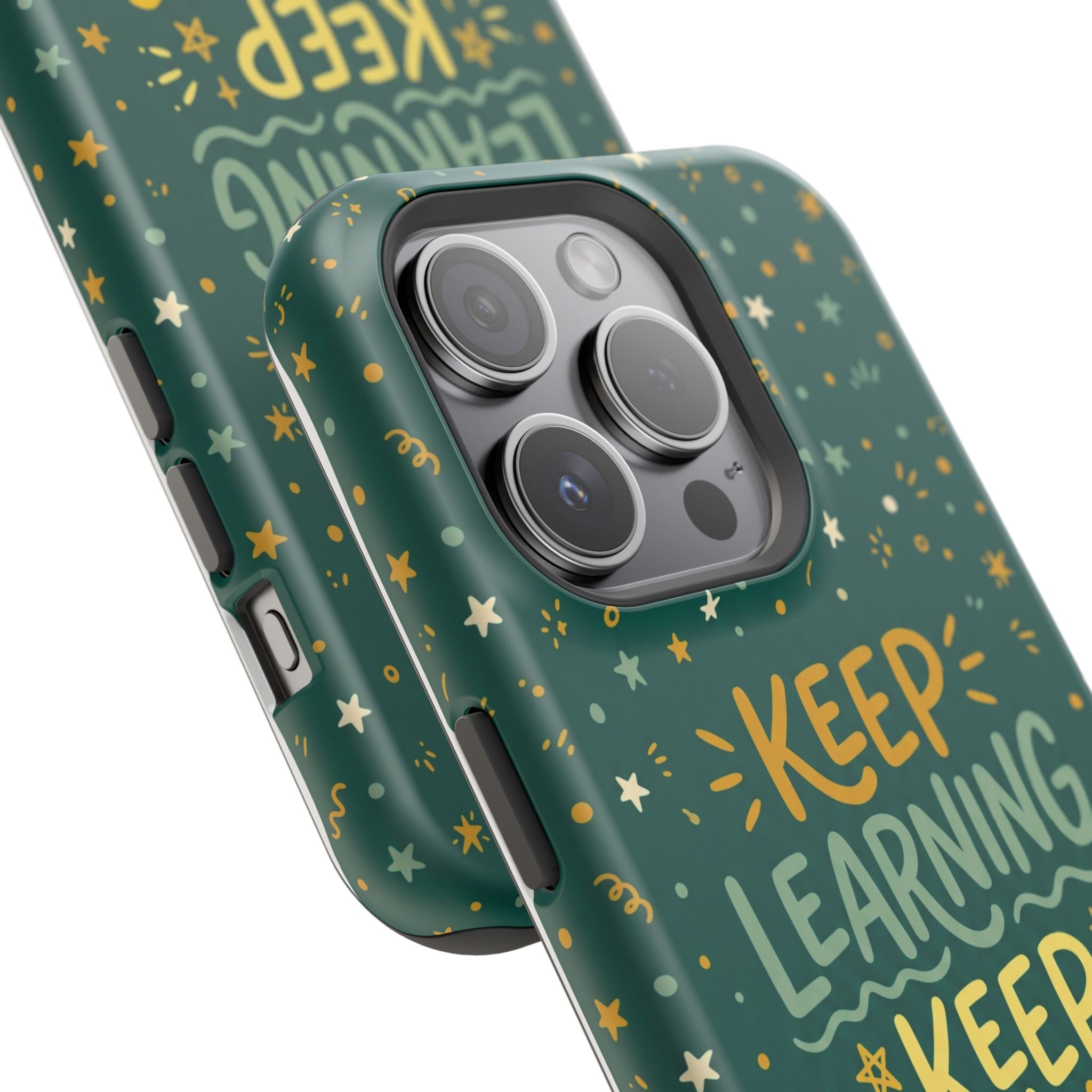 Keep Learning Keep Growing Teacher Phone Case — Wireless Charging Cover