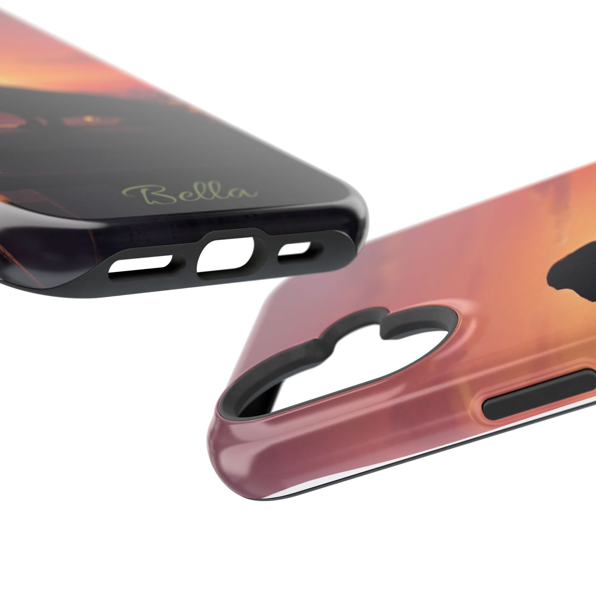 Personalized Dachshund Rooftop Sunset Phone Case — Wireless Charging Cover