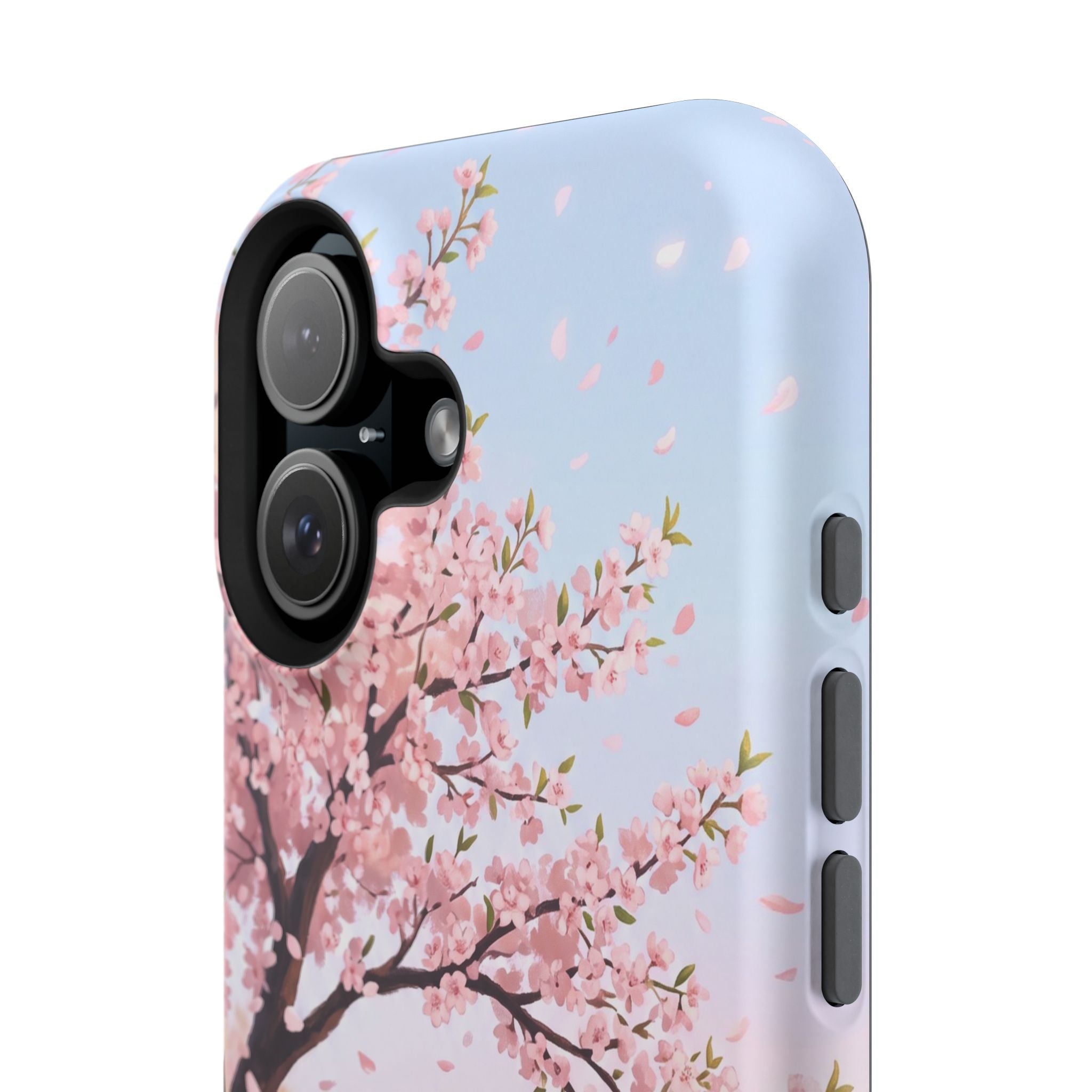 Personalized Dachshund Cherry Blossom Phone Case — Wireless Charging Cover
