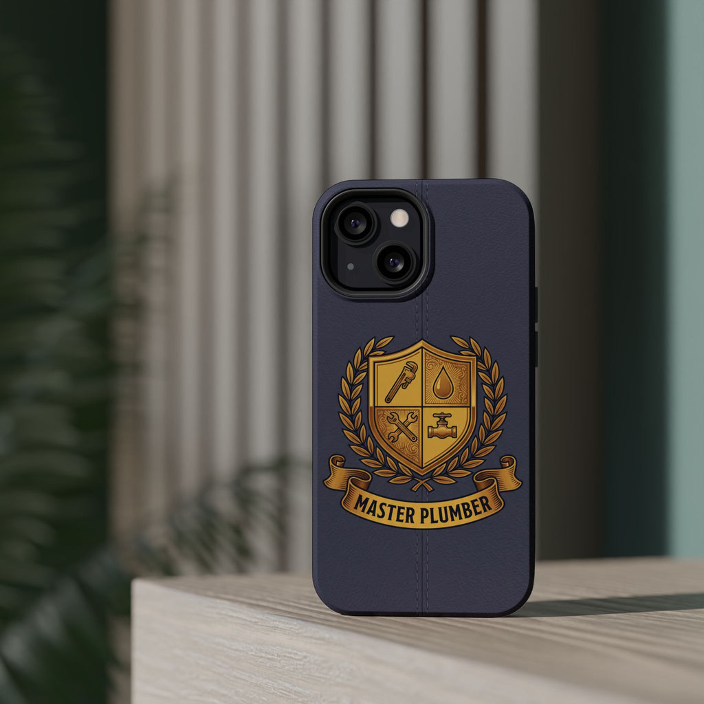 Master Plumber Crest Phone Case — Heraldic Shield Wireless Charging Cover