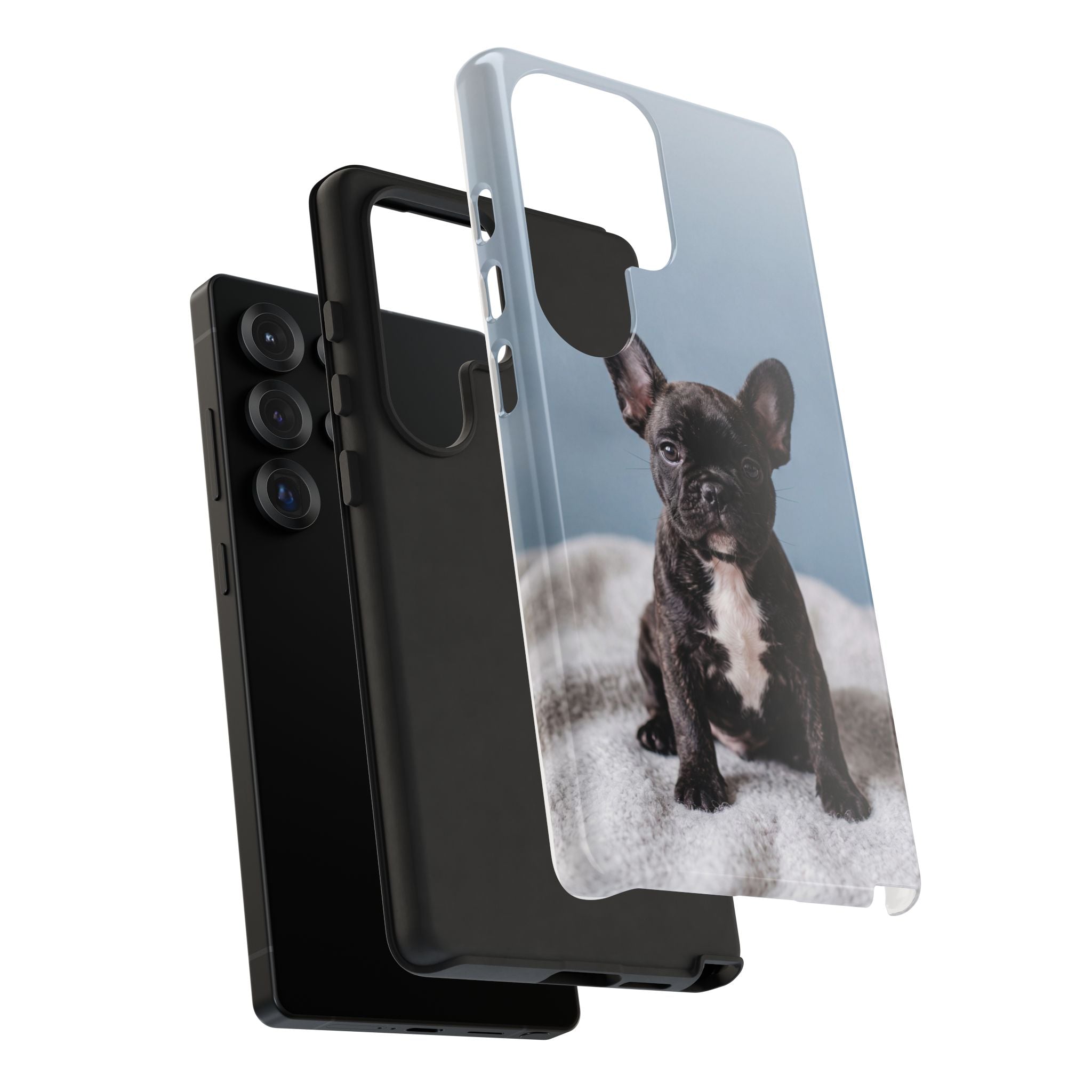 French Bulldog Puppy Phone Case | Adorable Brindle Frenchie Portrait | Samsung & iPhone