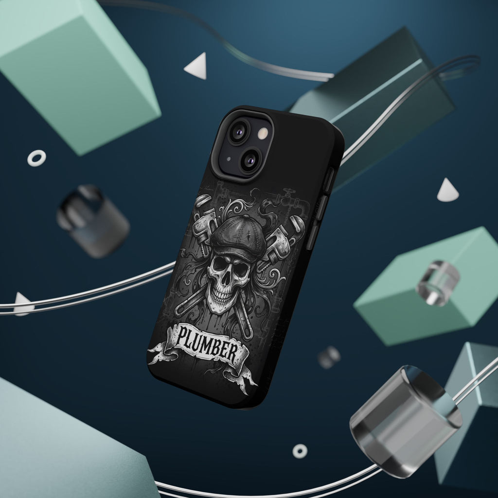 Skull & Wrenches Plumber Phone Case — Wireless Charging Cover