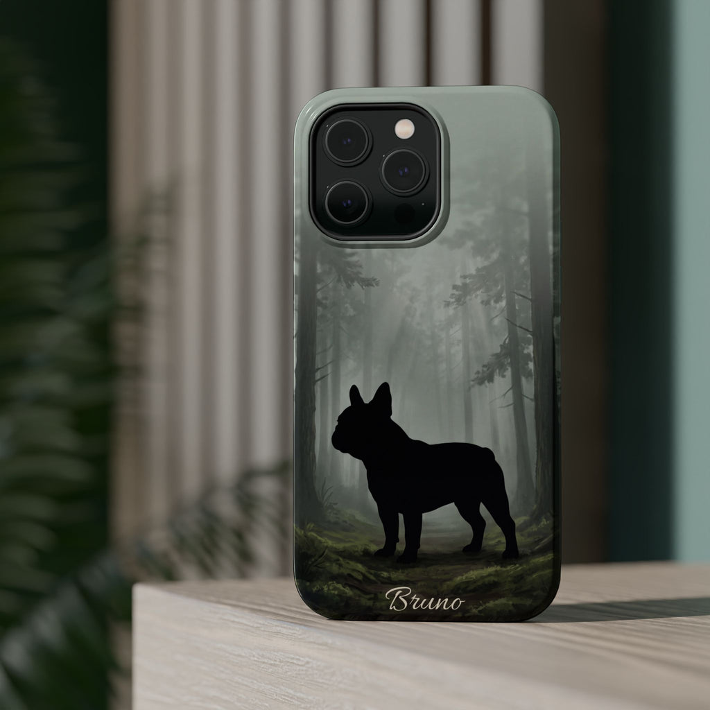 Personalized French Bulldog Misty Forest Phone Case — Wireless Charging Cover