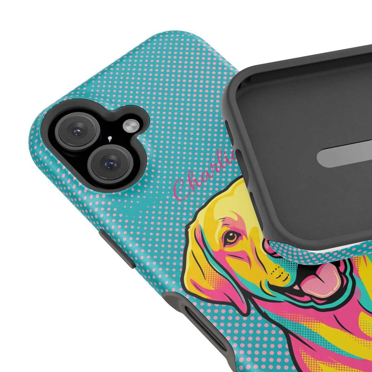 Personalized Pop Art Labrador Phone Case — Tough Magnetic Case with Wireless Charging