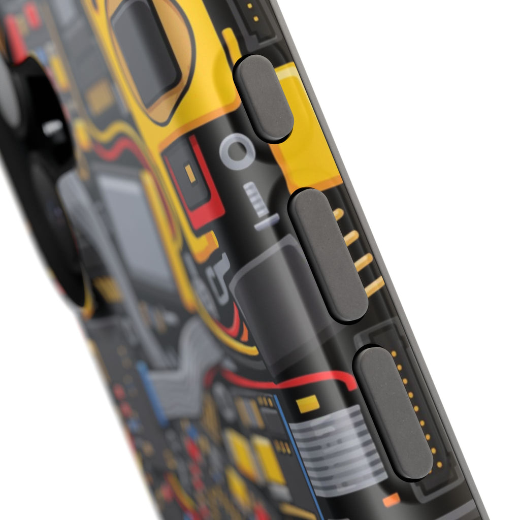 Voltage Board Phone Case — Yellow Circuit Wireless Charging Cover