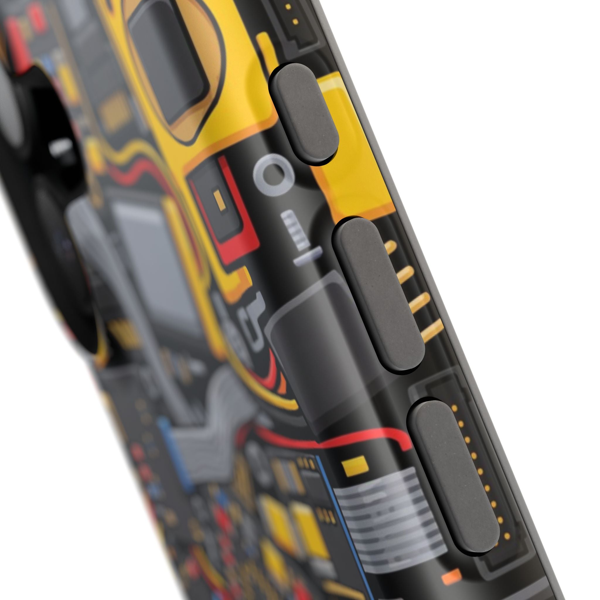 Voltage Board Phone Case — Yellow Circuit Wireless Charging Cover