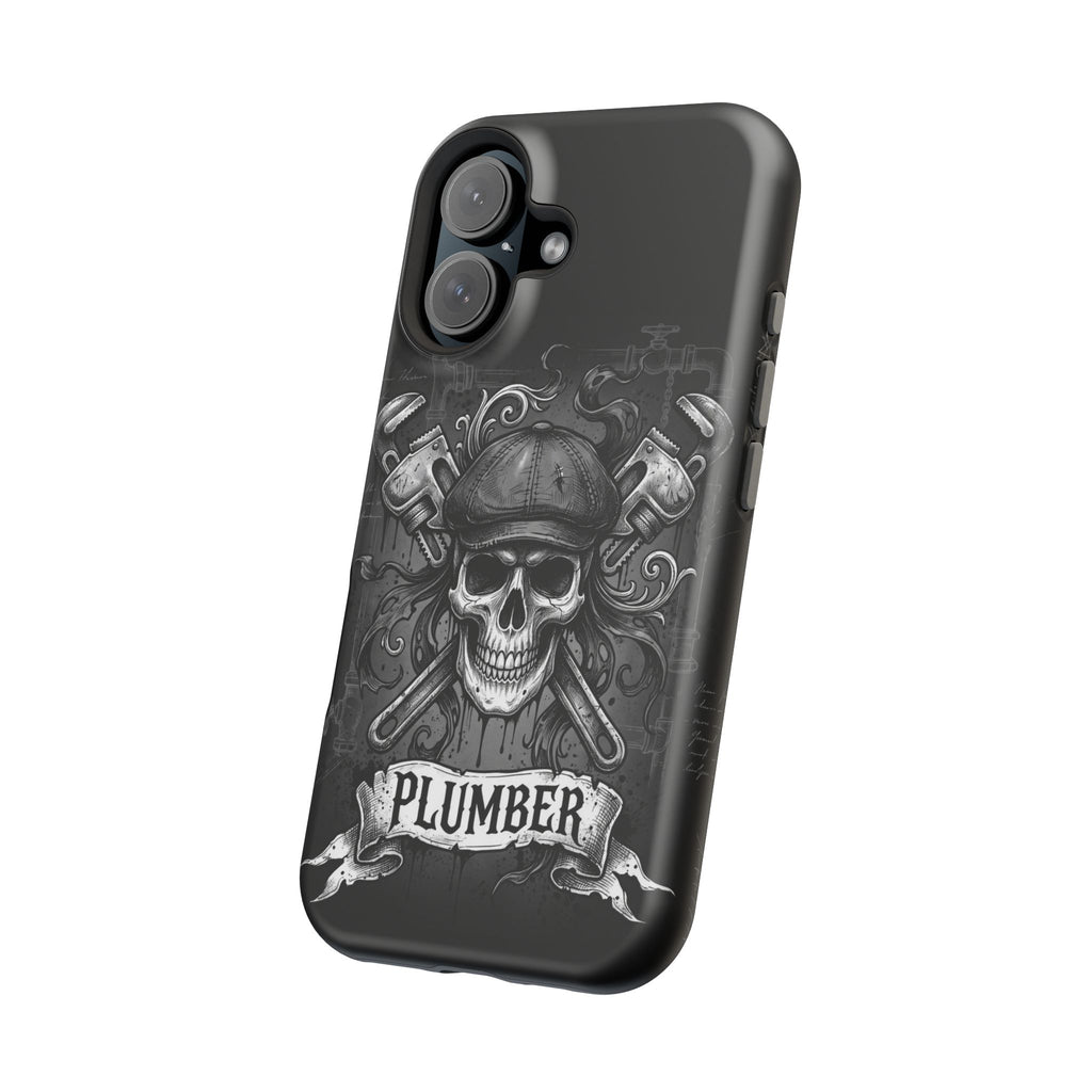 Skull & Wrenches Plumber Phone Case — Wireless Charging Cover