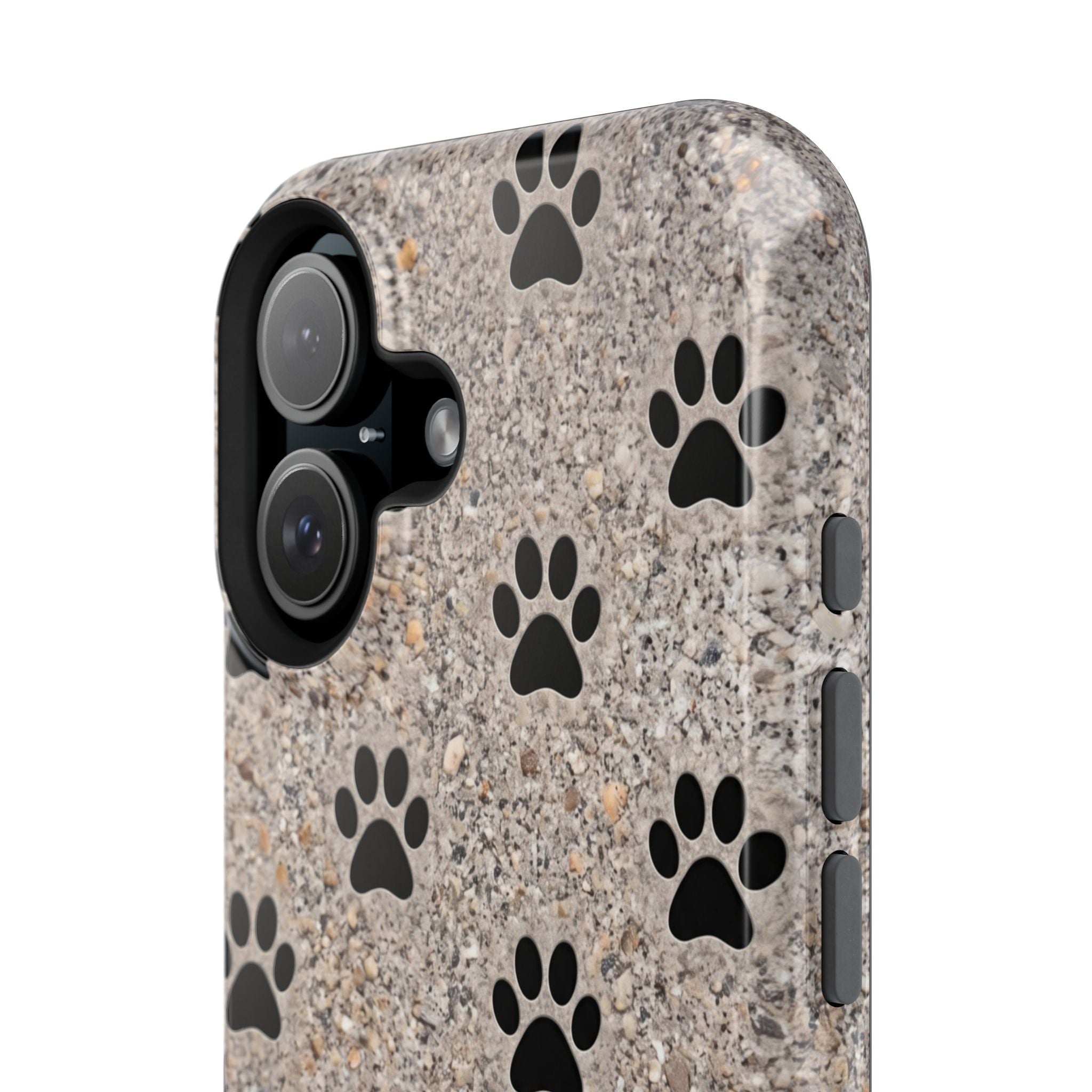 A True Friend Leaves Paw Prints Phone Case — Impact-Resistant Wireless Charging Cover