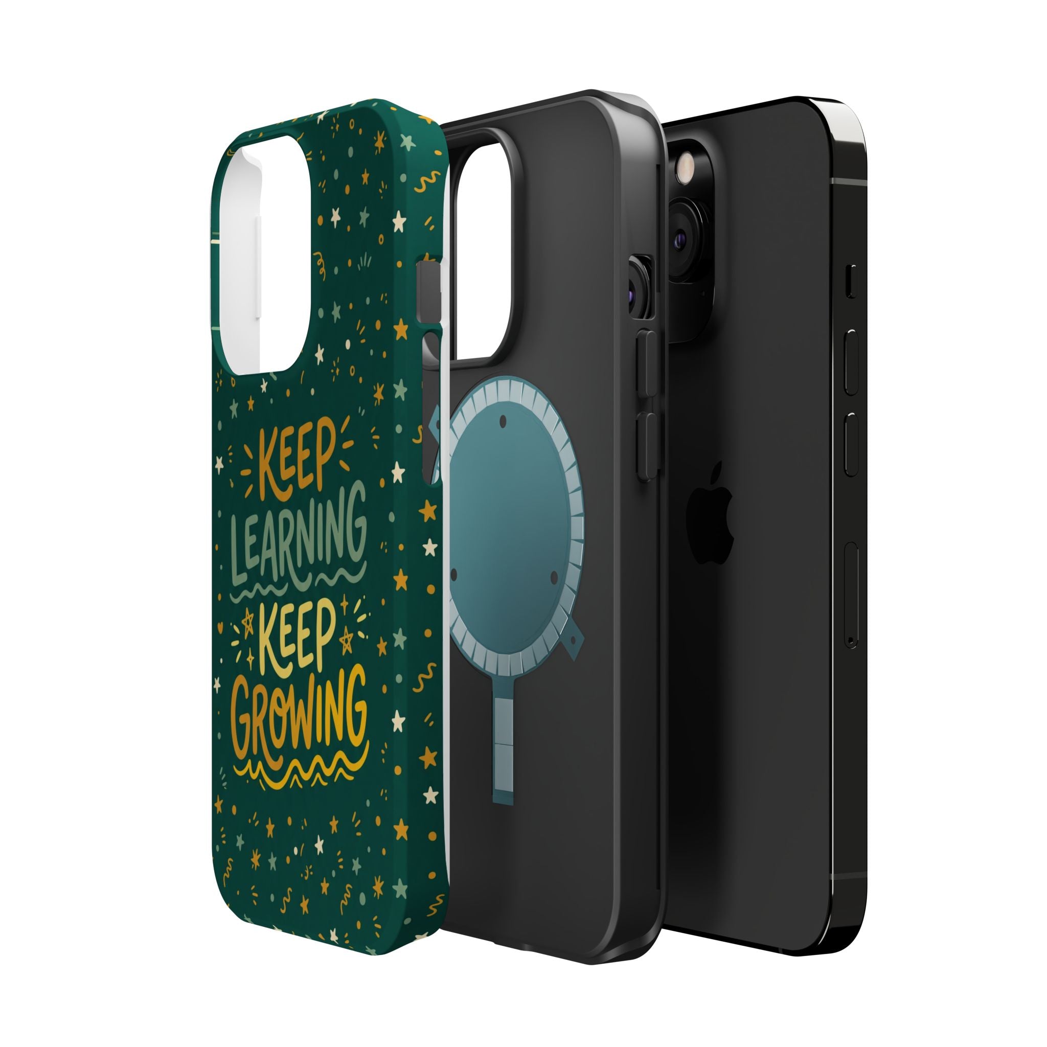 Keep Learning Keep Growing Teacher Phone Case — Wireless Charging Cover