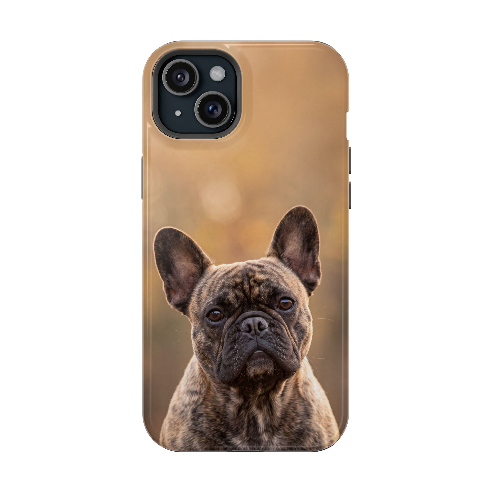 Brindle French Bulldog Phone Case — Impact-Resistant Wireless Charging Cover
