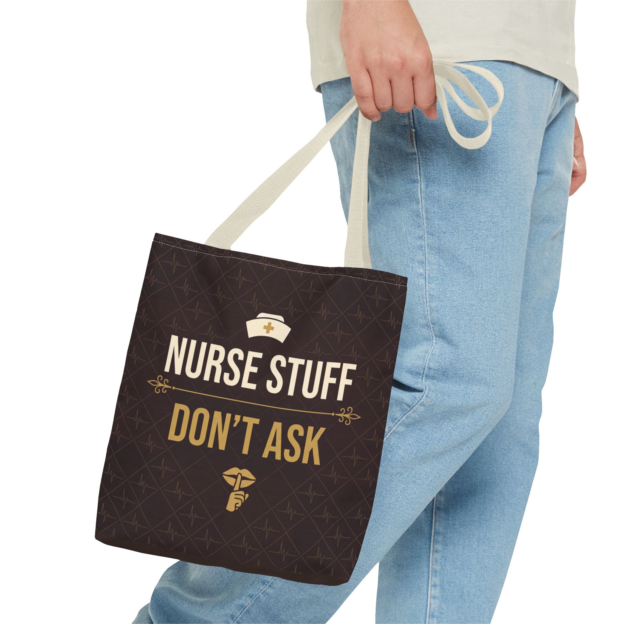 Nurse Stuff Don't Ask Tote | Funny Nurse Gift Tote Bag | Nurse Humour Appreciation Gift | Premium Polyester Carry-All