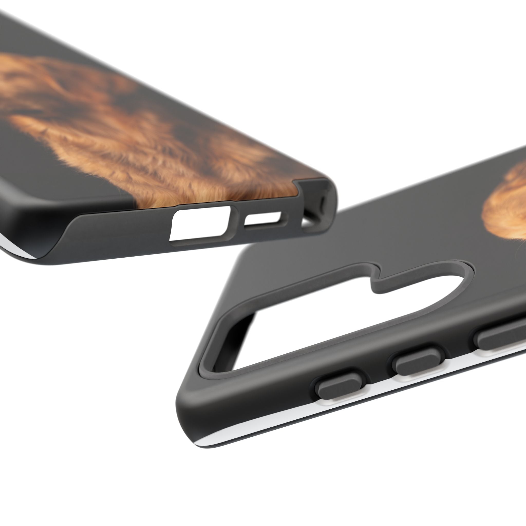 Golden Retriever Portrait Phone Case | Realistic Dog Photo on Black Background | iPhone & Samsung