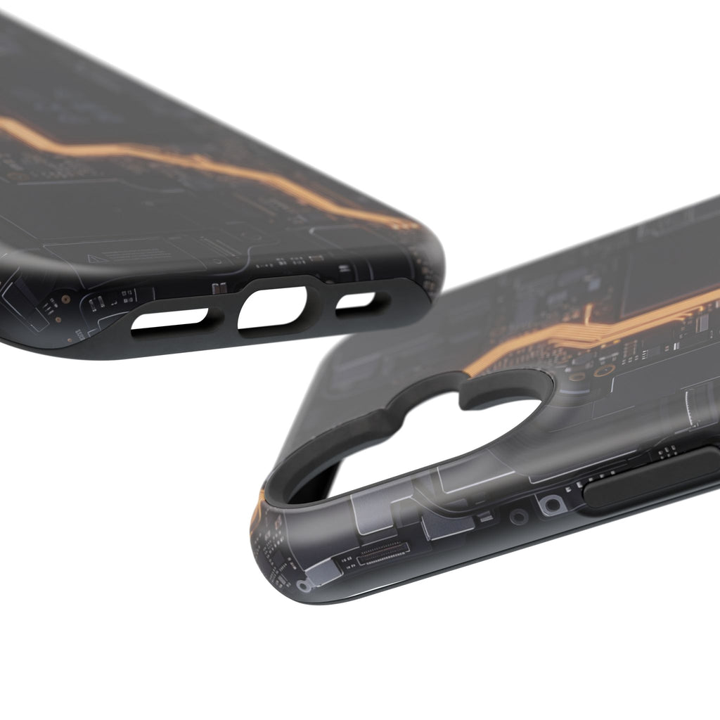 Electrician Circuit Bolt Phone Case — Impact-Resistant Wireless Charging Cover