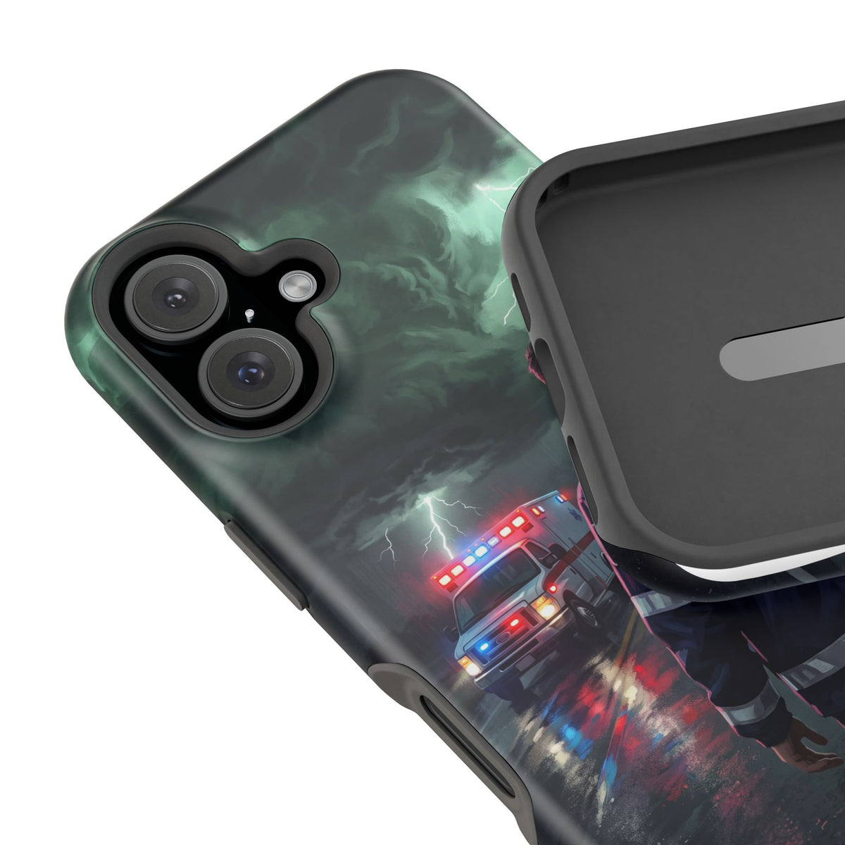 EMS Green Storm City Phone Case — Magnetic Wireless Charging Cover
