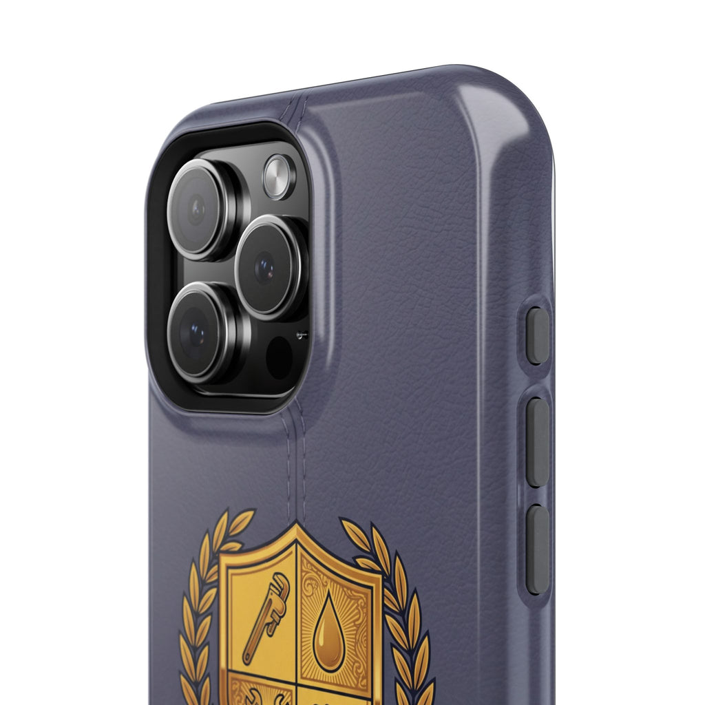 Master Plumber Crest Phone Case — Heraldic Shield Wireless Charging Cover
