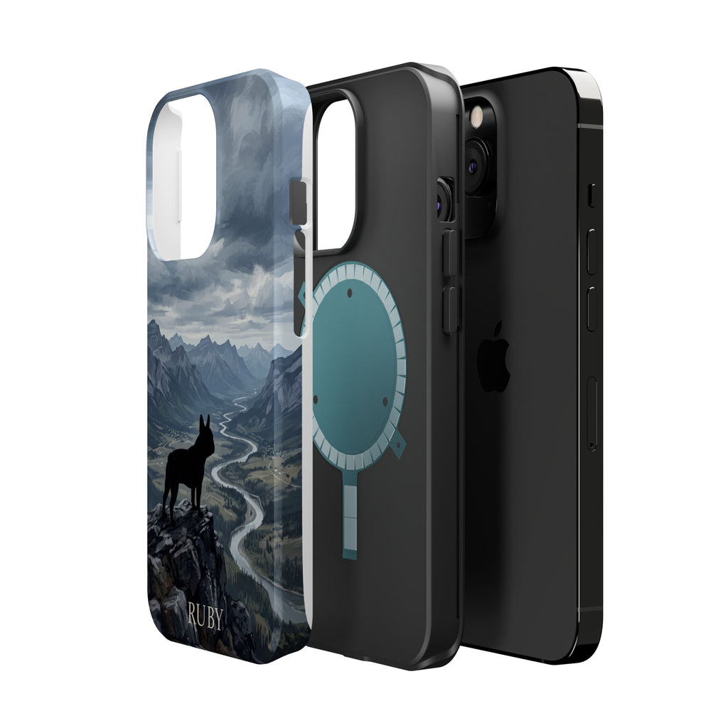 Personalized French Bulldog Mountain Valley Phone Case — Wireless Charging Cover