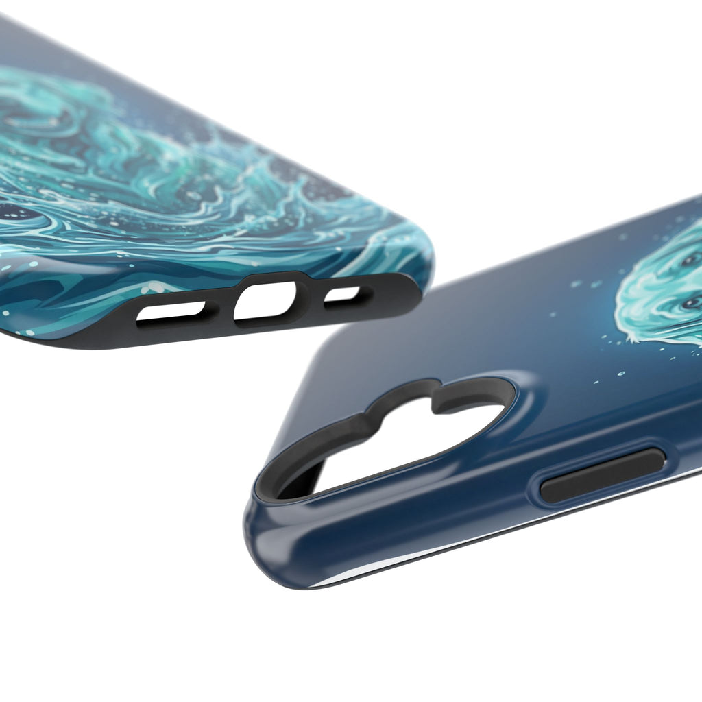 Water Splash Labrador Phone Case — Tough Magnetic Case with Wireless Charging