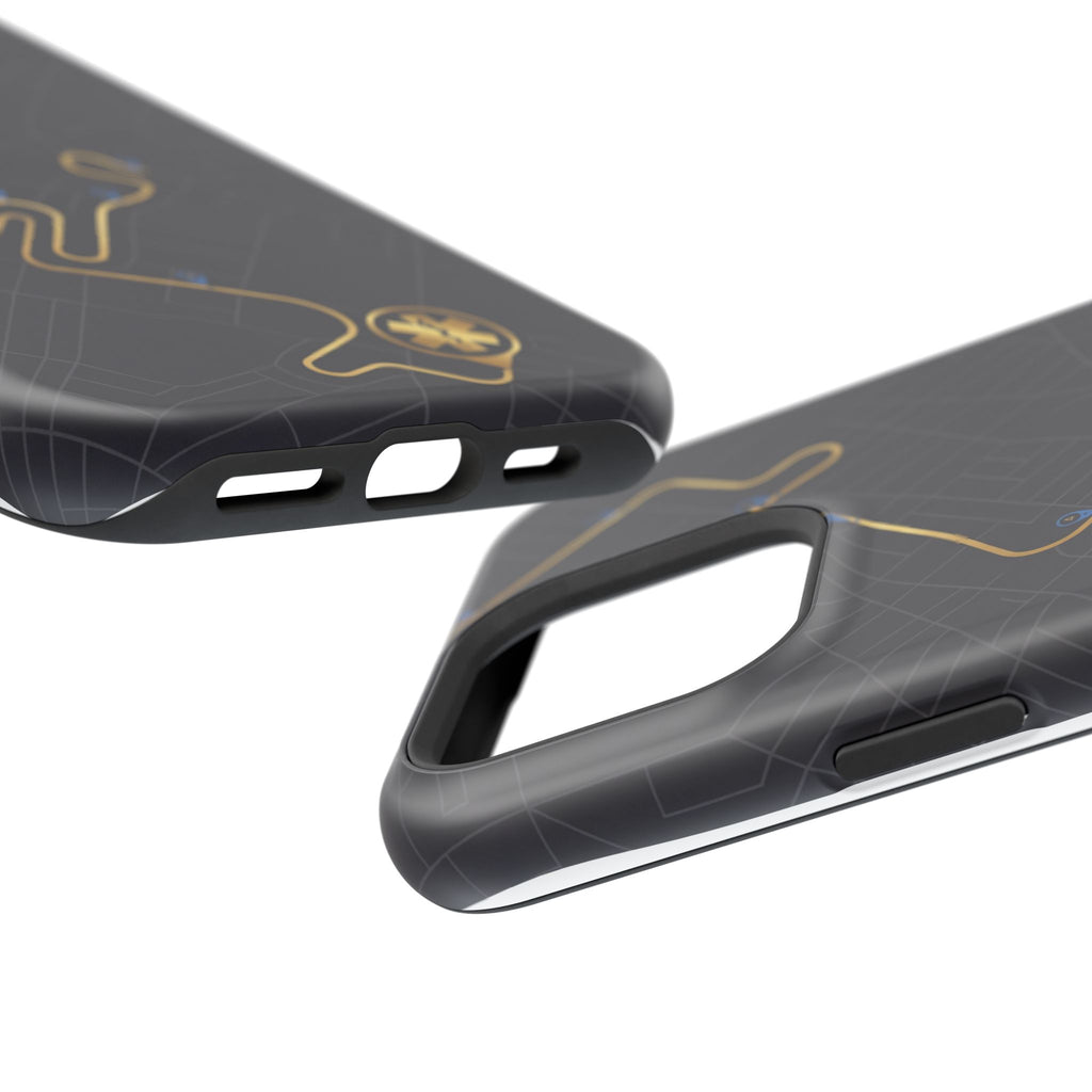 Paramedic/EMT Route Line Phone Case — Magnetic Wireless Charging Cover