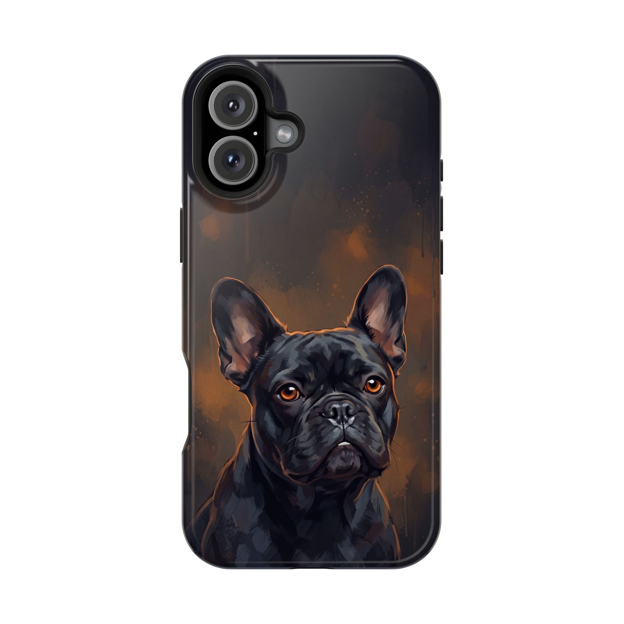 French Bulldog Portrait Phone Case — Impact-Resistant Wireless Charging Cover