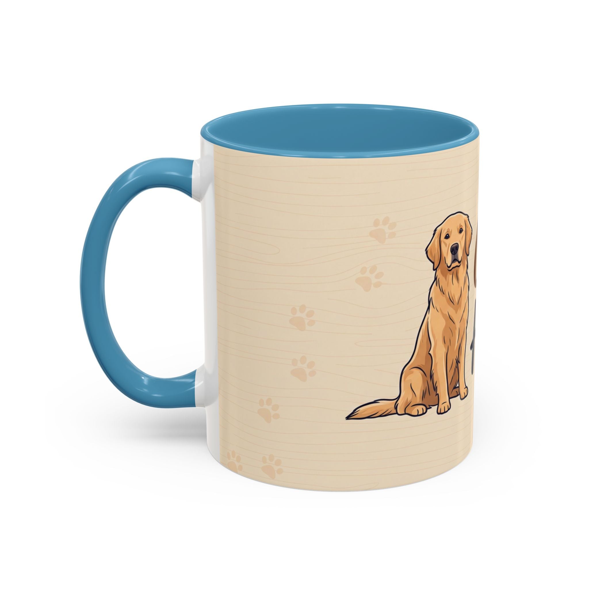 Golden Hearted Mug | Golden Retriever Lover Gift | Cute Dog Coffee Mug