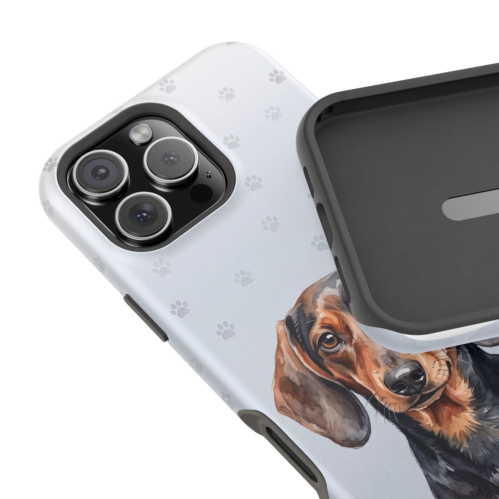 Dachshund Phone Case — Impact-Resistant Wireless Charging Cover