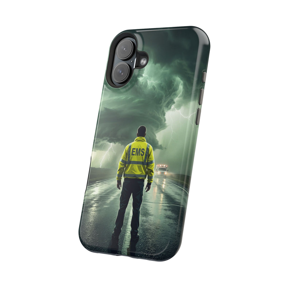 EMS Green Storm Phone Case — Magnetic Wireless Charging Cover