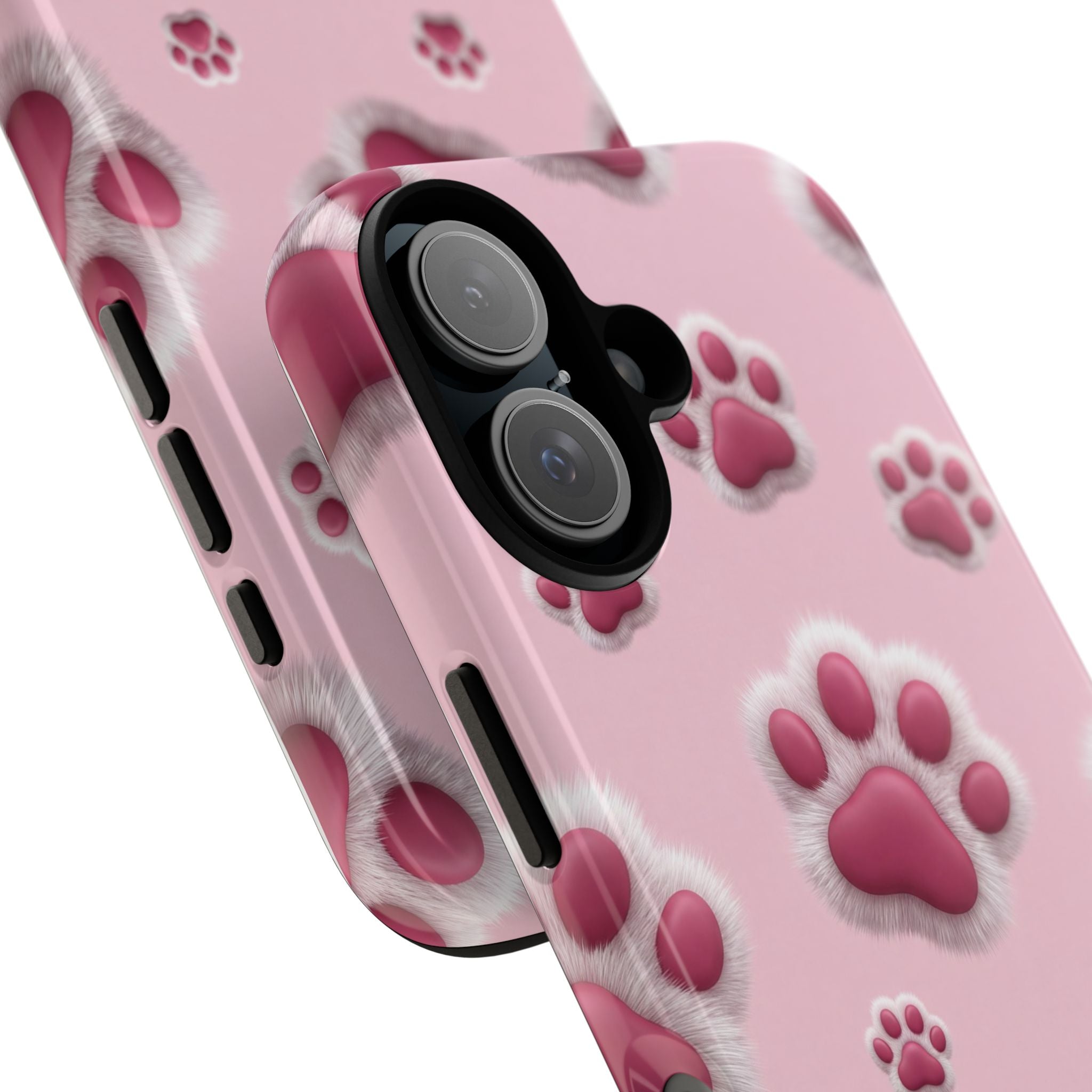 iphone & Samsung - Pink Paws Tough Phone Case — Cute Protective iPhone Cover