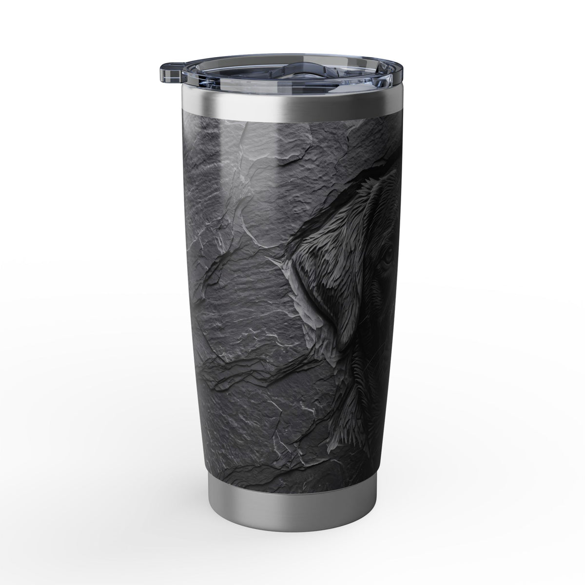 Labrador Tumbler | Carved Stone Art — 20 oz Stainless Travel Mug
