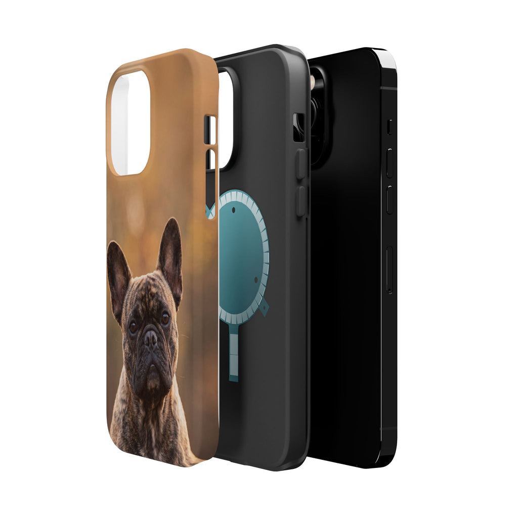 Brindle French Bulldog Phone Case — Impact-Resistant Wireless Charging Cover
