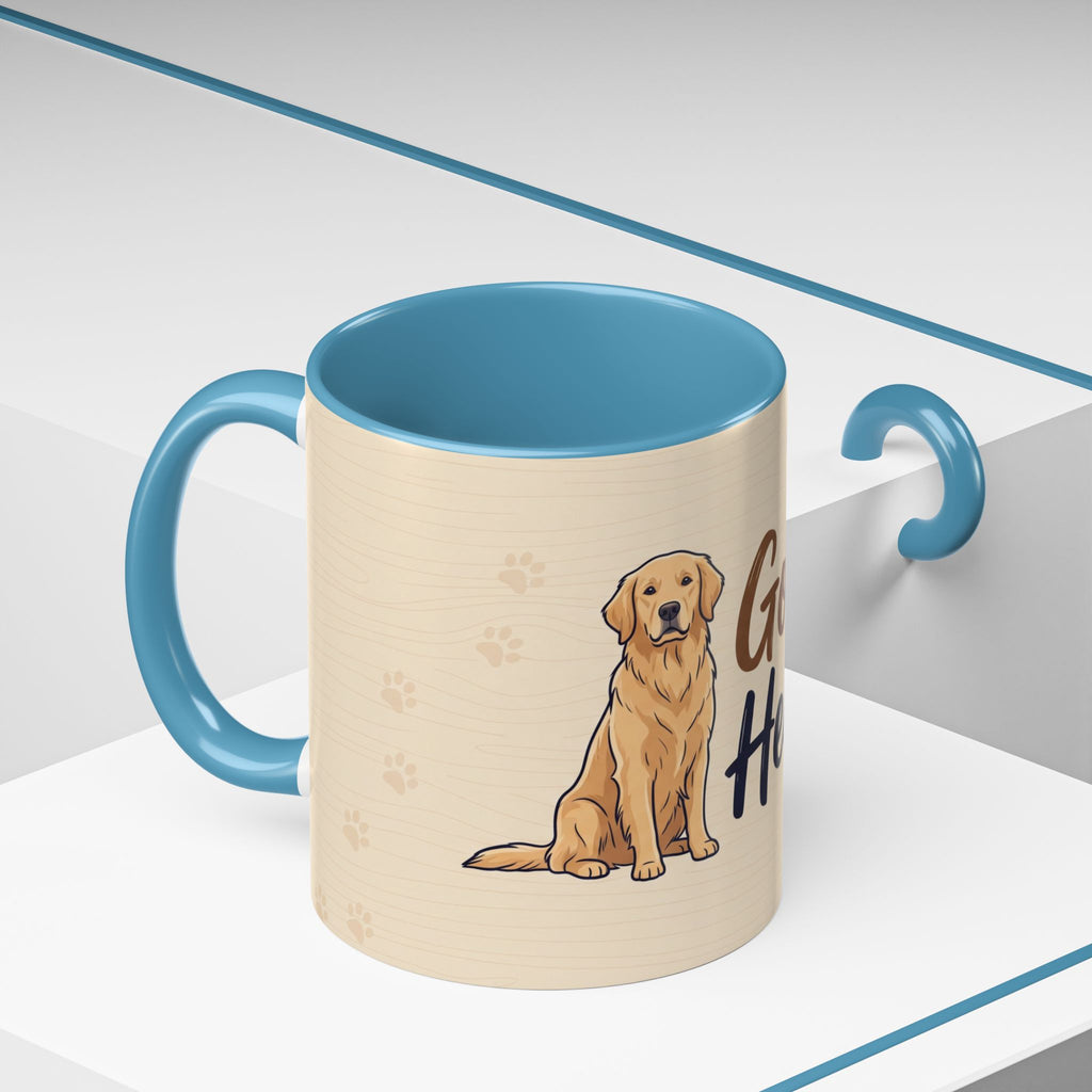 Golden Hearted Mug | Golden Retriever Lover Gift | Cute Dog Coffee Mug