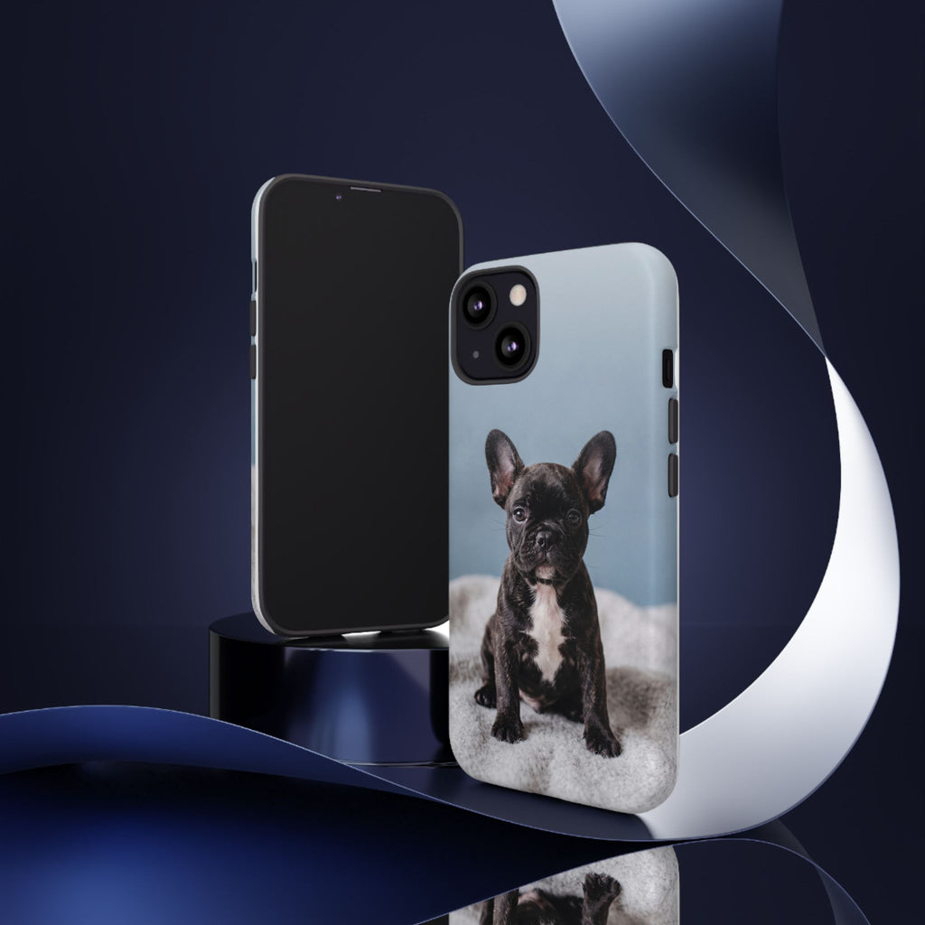 French Bulldog Puppy Phone Case | Adorable Brindle Frenchie Portrait | Samsung & iPhone