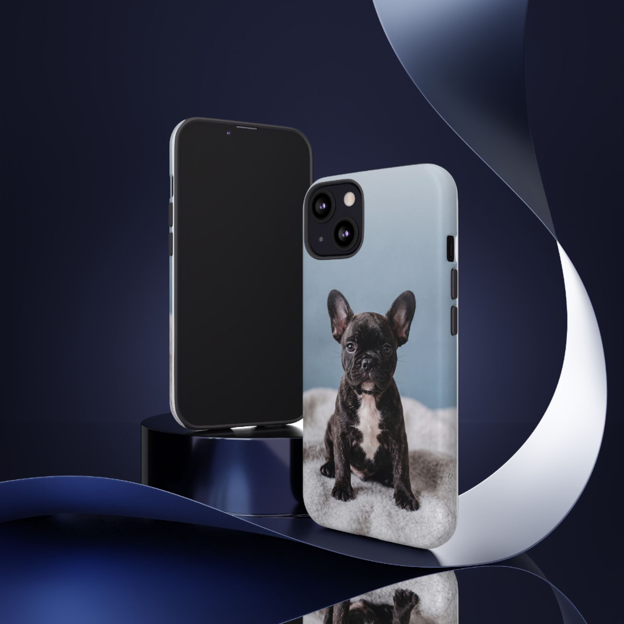 French Bulldog Puppy Phone Case | Adorable Brindle Frenchie Portrait | Samsung & iPhone