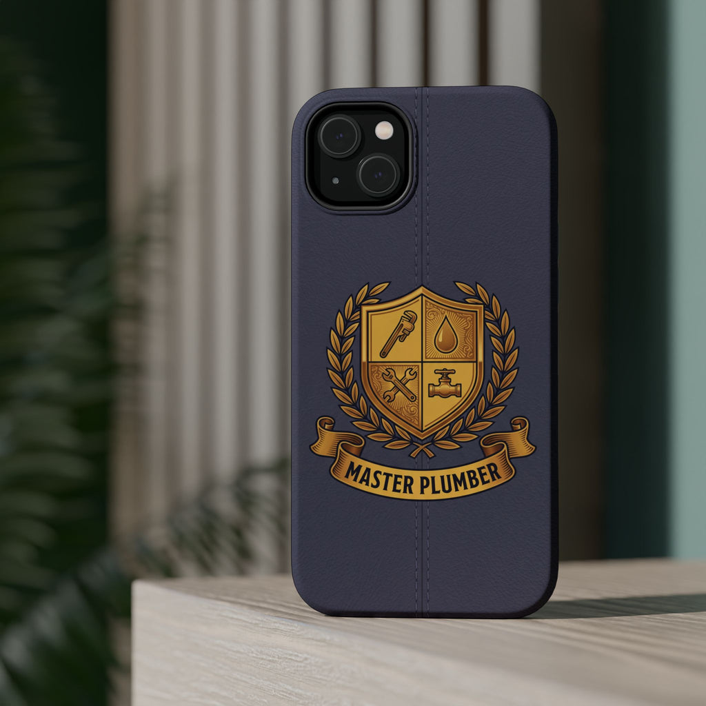 Master Plumber Crest Phone Case — Heraldic Shield Wireless Charging Cover
