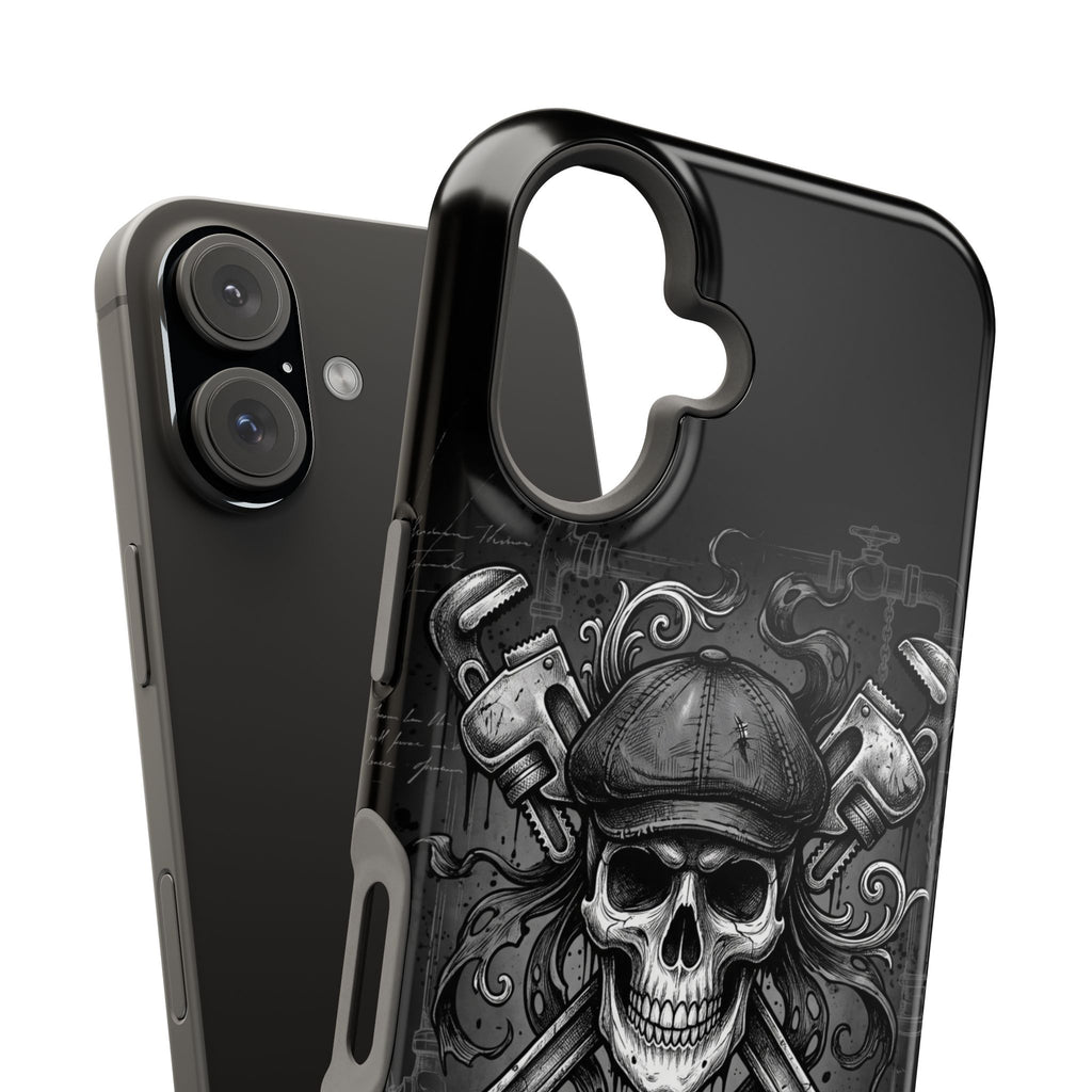 Skull & Wrenches Plumber Phone Case — Wireless Charging Cover